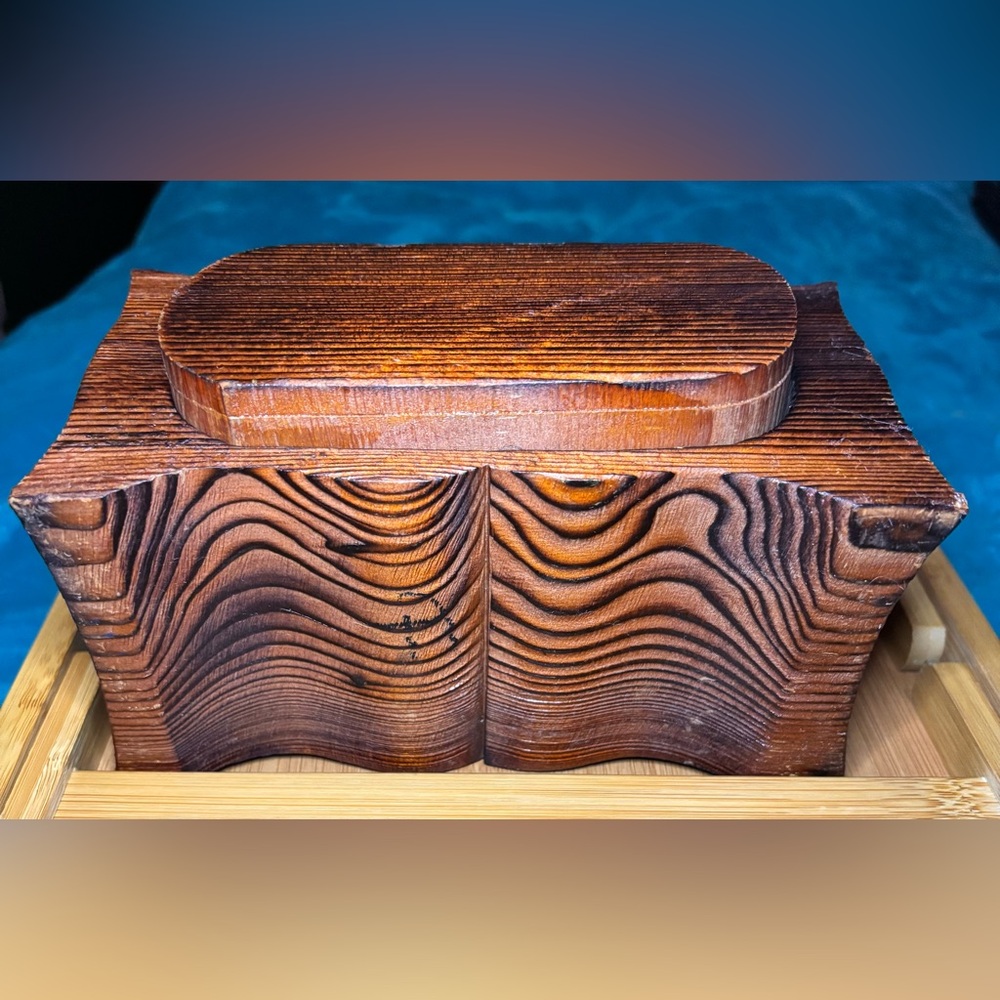 Vintage Japanese Cryptomeria 1 Drawer Box Associated with Japanese Craftsmanship - Picture 7 of 8